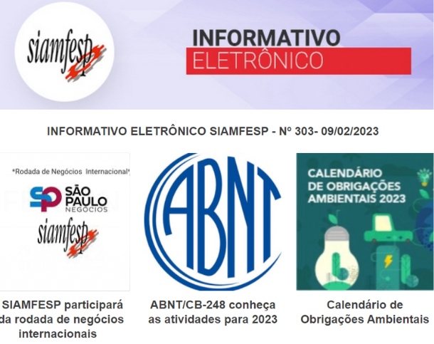 Informativo Eletrônico 303 - SIAMFESP   