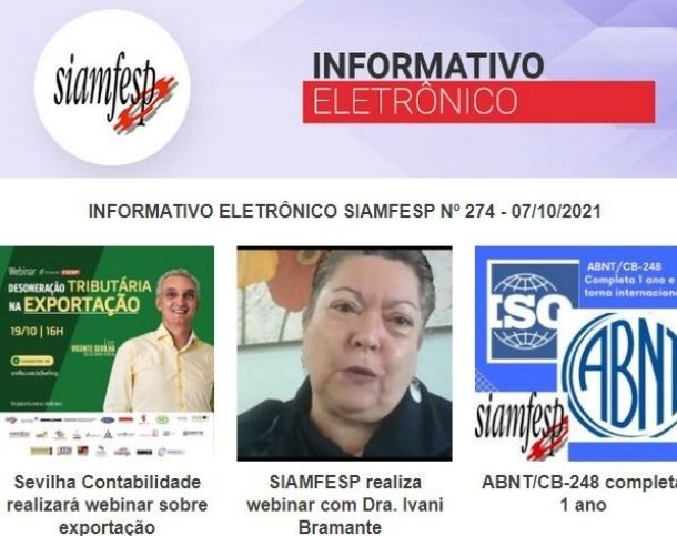 Informativo Eletrônico 274 - SIAMFESP     