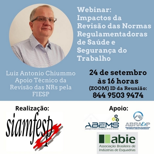 SIAMFESP organiza Webinar sobre SST