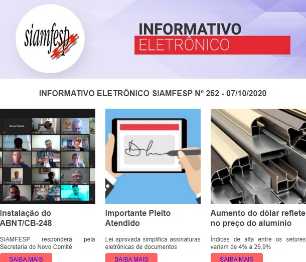 Informativo Eletrônico 252 - SIAMFESP