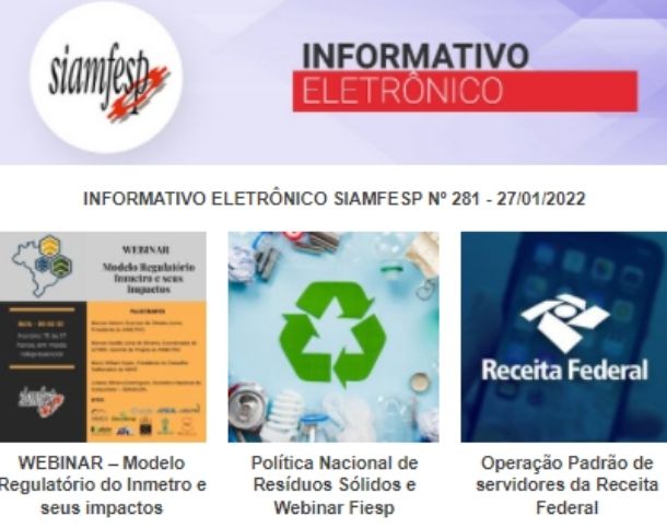 Informativo Eletrônico 281- SIAMFESP      