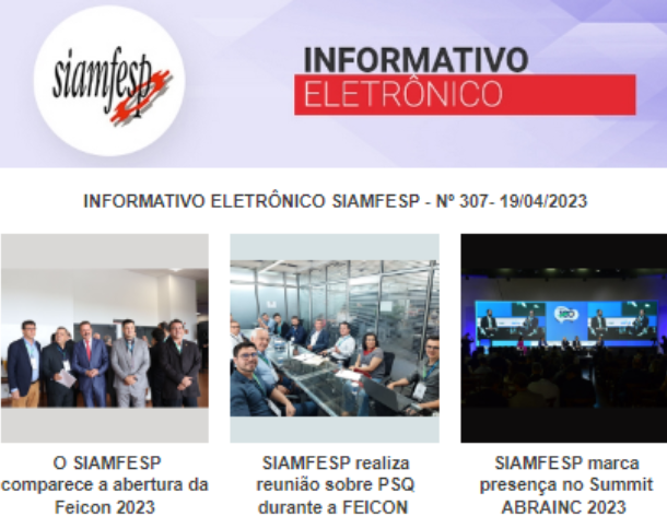 Informativo Eletrônico 307 - SIAMFESP    