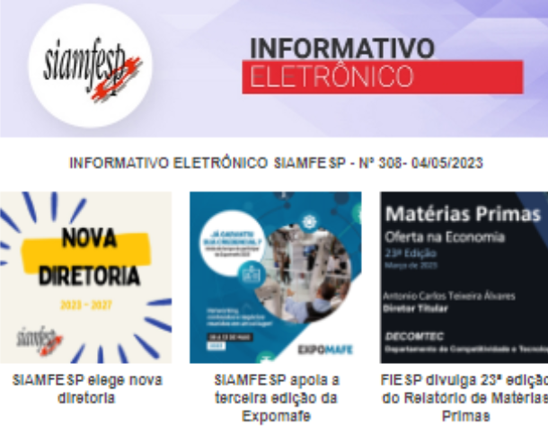 Informativo Eletrônico 308 - SIAMFESP   