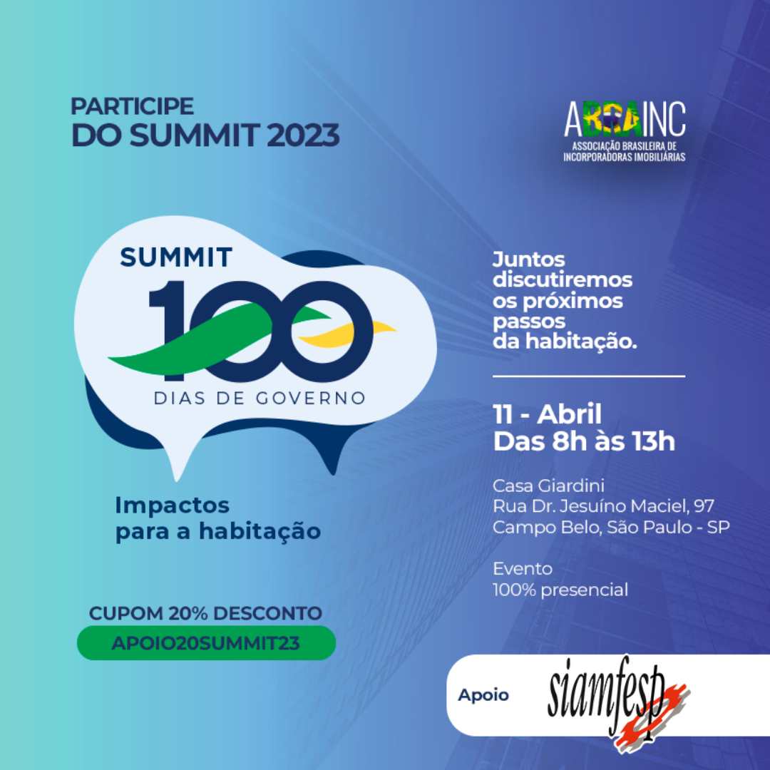 SIAMFESP apoia Summit Abrainc 2023