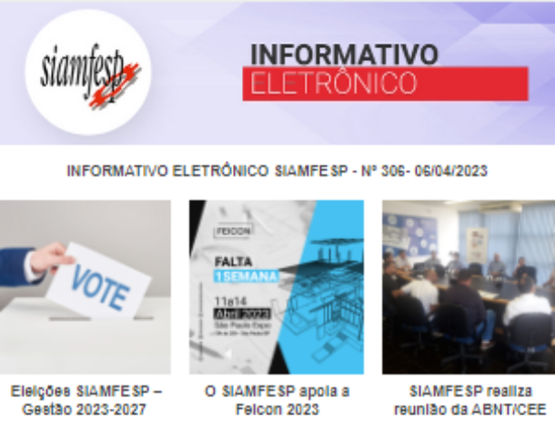 Informativo Eletrônico 306 - SIAMFESP   