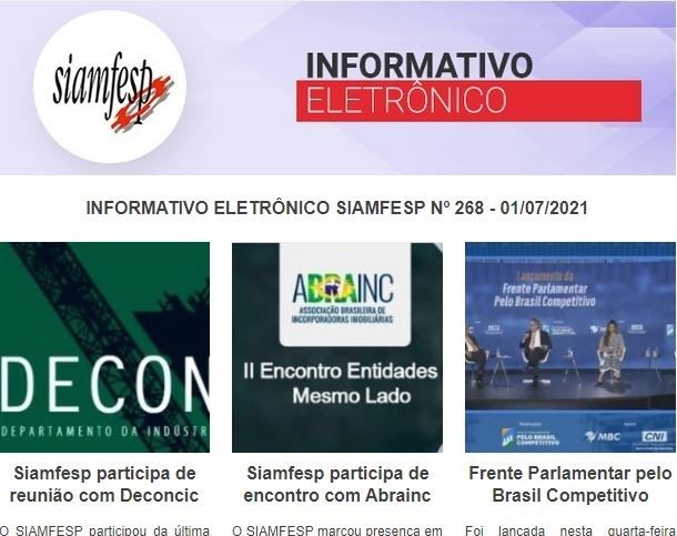 Informativo Eletrônico 268 - SIAMFESP   