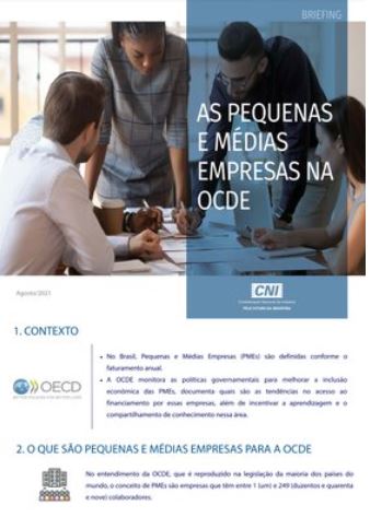 CNI disponibiliza cartilhas em apoio a OCDE